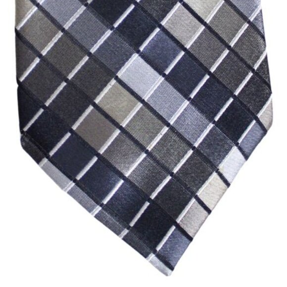 Geoffrey Beene Silk Tie-Taupe, Gold Beige, Grey & Black ⚡️ 3 for $55⚡️ - Picture 6 of 6